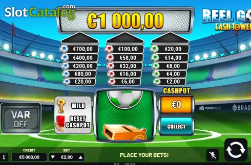 Οθόνη2. Reel Goal Cash Towers Κουλοχέρης