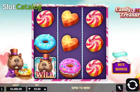 Οθόνη2. Candy Treasures 3 Reels Κουλοχέρης