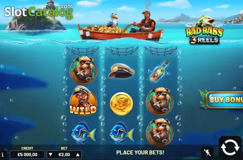 Οθόνη2. Bad Bass 3 Reels Κουλοχέρης
