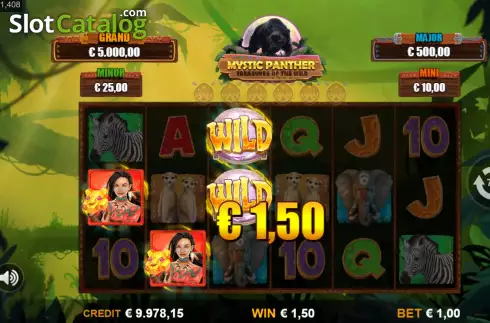 Οθόνη4. Mystic Panther Treasures of the Wild Κουλοχέρης