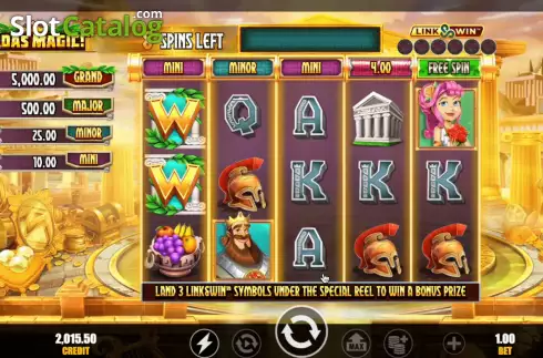 Οθόνη7. Midas Magic! Κουλοχέρης
