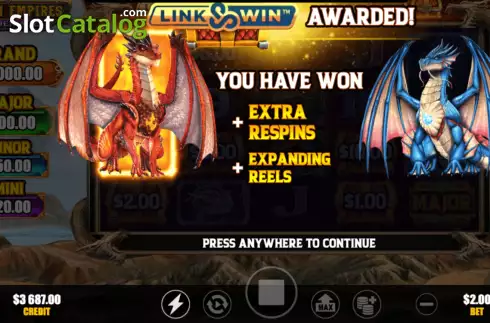 Οθόνη6. Dragon Empires Golden Age Κουλοχέρης 