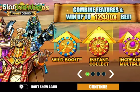 Οθόνη2. Gods & Pyramids Power Combo Κουλοχέρης