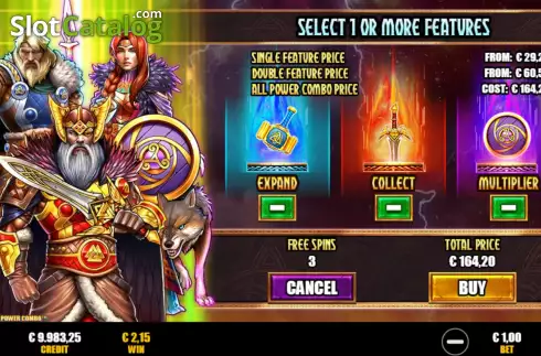 Οθόνη6. Gates of Asgard Power Combo Κουλοχέρης 