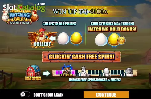 Οθόνη2. Hatching Gold! Rooster's Riches Κουλοχέρης