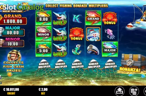 Οθόνη2. Go! Fishing: Reelin' Fortunes Κουλοχέρης