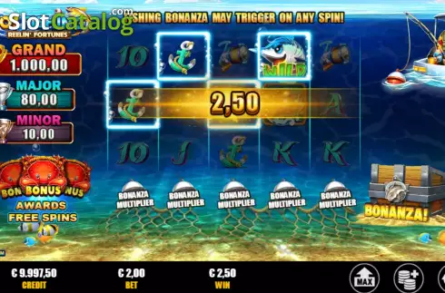 Οθόνη3. Go! Fishing: Reelin' Fortunes Κουλοχέρης