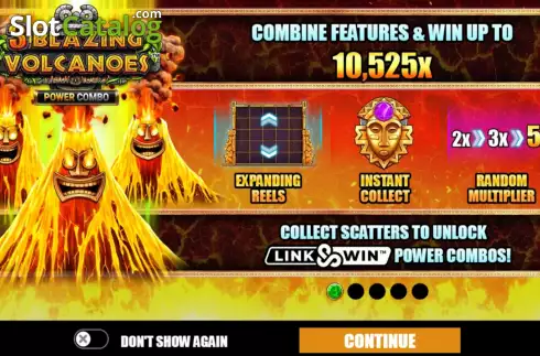 Οθόνη2. 3 Blazing Volcanoes Power Combo Κουλοχέρης 