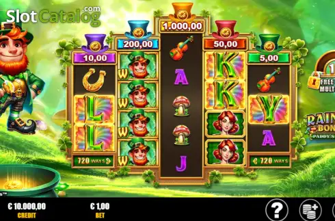 Οθόνη2. Rainbow Bonanza Paddy's Fortunes Κουλοχέρης