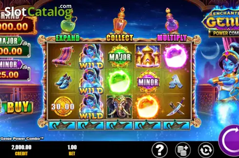 Οθόνη3. Enchanted Genie Power Combo Κουλοχέρης