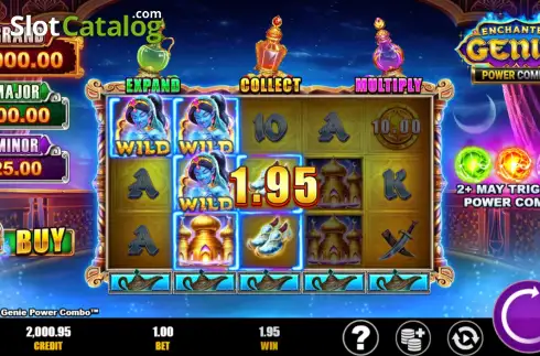 Οθόνη4. Enchanted Genie Power Combo Κουλοχέρης