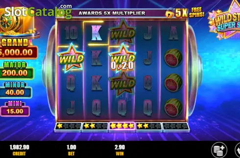 Οθόνη3. Wild Stacks Super Spins Κουλοχέρης 