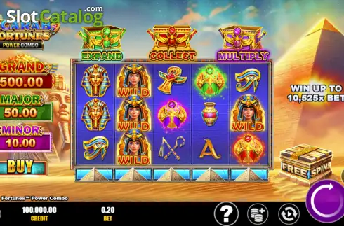 Οθόνη2. Scarab Fortunes Power Combo Κουλοχέρης