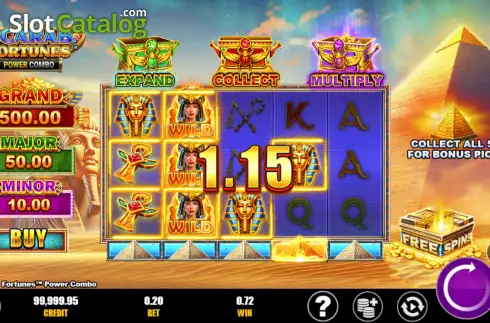 Οθόνη3. Scarab Fortunes Power Combo Κουλοχέρης