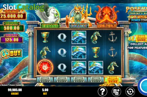 Οθόνη2. Poseidon: Trident's Riches Power Combo Κουλοχέρης 