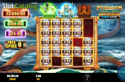 Οθόνη3. Poseidon: Trident's Riches Power Combo Κουλοχέρης 