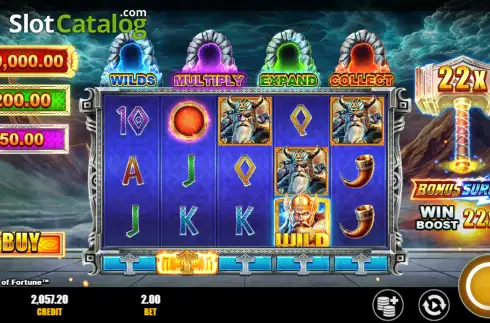 Οθόνη2. Thor: Realms of Fortune Bonus Surge Κουλοχέρης