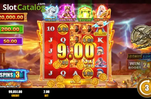 Οθόνη3. Zeus Lightning Riches 2 Κουλοχέρης