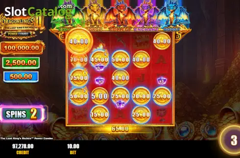 Οθόνη3. Dragonlings 2: The Lost King's Riches Power Combo Κουλοχέρης 