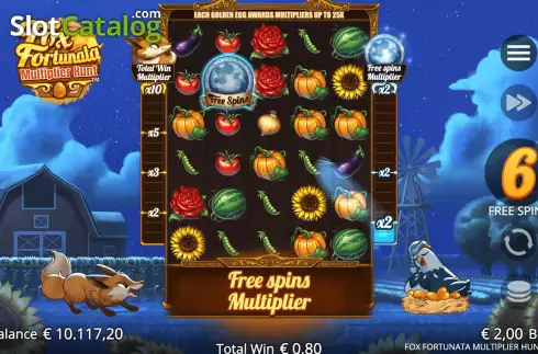 Οθόνη7. Fox Fortunata: Multiplier Hunt Κουλοχέρης