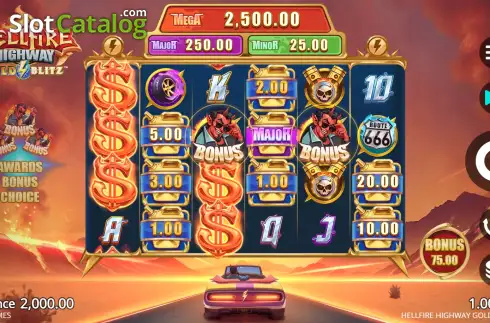 Οθόνη3. Hellfire Highway Gold Blitz Κουλοχέρης