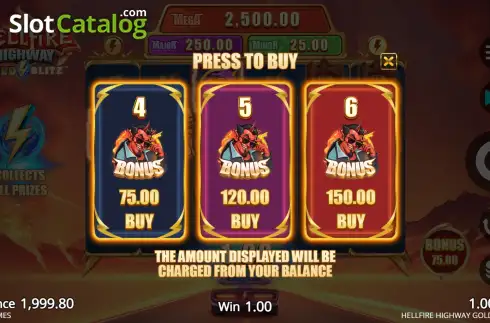 Οθόνη6. Hellfire Highway Gold Blitz Κουλοχέρης