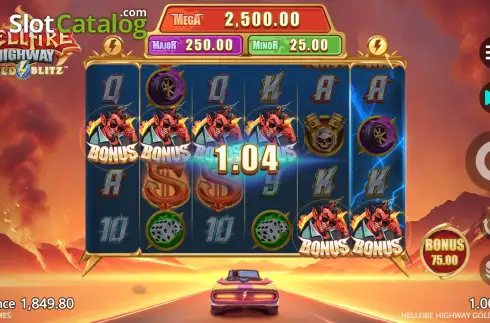 Οθόνη7. Hellfire Highway Gold Blitz Κουλοχέρης