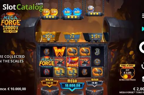 Οθόνη2. Mega Forge Tons O'Cash Κουλοχέρης