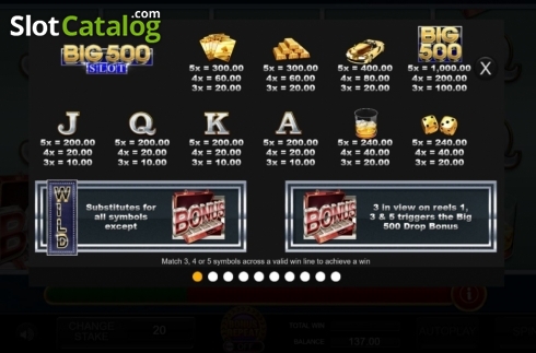Οθόνη8. Big 500 Slot Κουλοχέρης