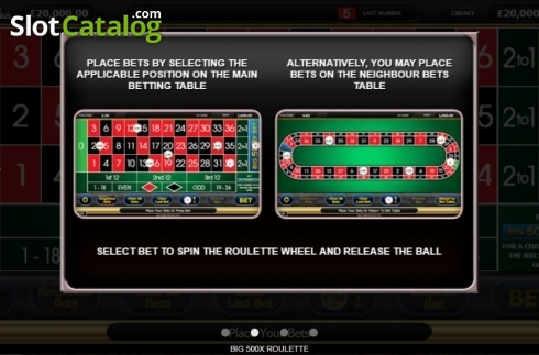 Οθόνη7. Big 500x Roulette Κουλοχέρης 
