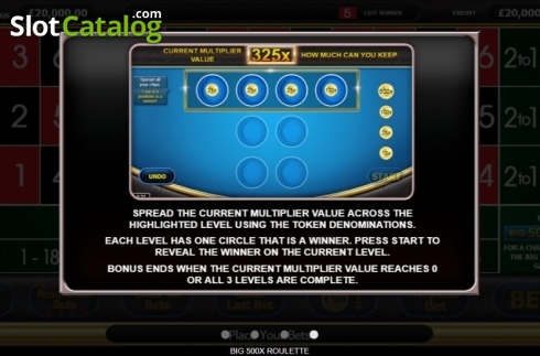 Οθόνη9. Big 500x Roulette Κουλοχέρης 