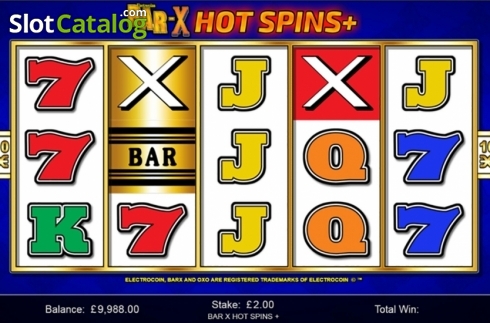 Οθόνη2. Bar-X Hot Spins+ Κουλοχέρης