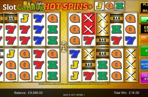 Οθόνη8. Bar-X Hot Spins+ Κουλοχέρης