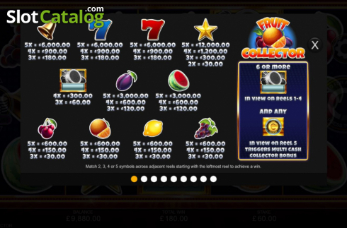 Οθόνη7. Fruit Collector (Inspired Gaming) Κουλοχέρης