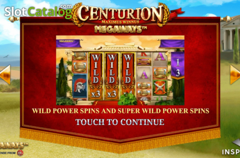 Οθόνη2. Centurion Megaways Κουλοχέρης