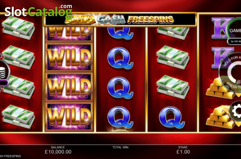 Οθόνη2. Gold Cash Free Spins Κουλοχέρης 