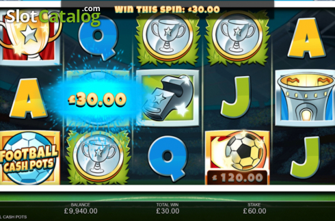 Οθόνη3. Football Cash Pots Κουλοχέρης