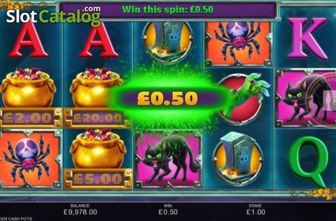 Οθόνη4. Halloween Cash Pots Κουλοχέρης