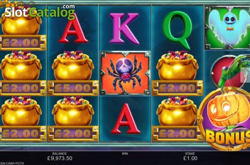Οθόνη5. Halloween Cash Pots Κουλοχέρης
