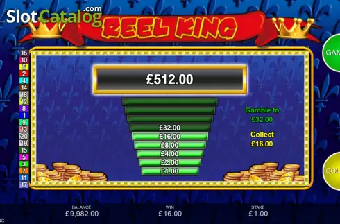 Οθόνη5. Reel King (Inspired Gaming) Κουλοχέρης