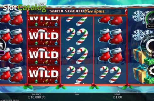 Οθόνη3. Santa Stacked Free Spins Κουλοχέρης