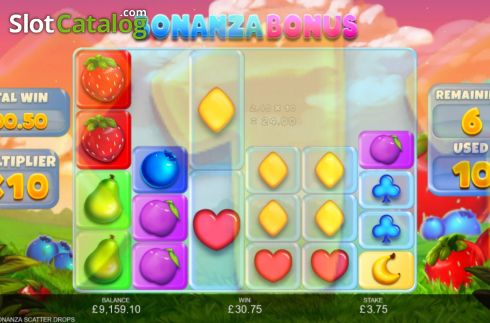 Οθόνη9. Fruity Bonanza Scatter Drops Κουλοχέρης