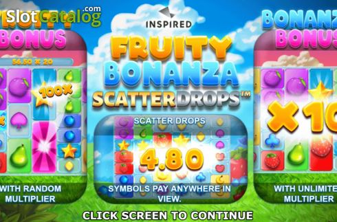 Οθόνη2. Fruity Bonanza Scatter Drops Κουλοχέρης