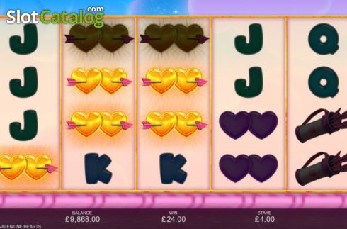 Οθόνη6. Stacked Valentine Hearts Κουλοχέρης