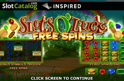 Οθόνη2. Slots O' Luck Free Spins Κουλοχέρης