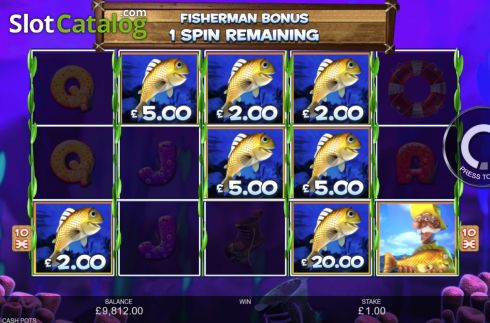 Οθόνη8. Fishing Cash Pots Κουλοχέρης 