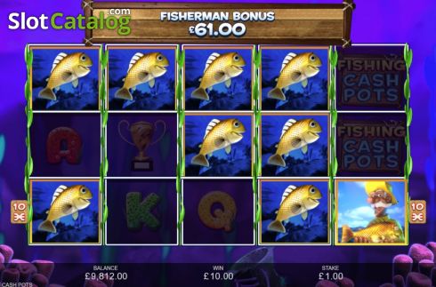 Οθόνη9. Fishing Cash Pots Κουλοχέρης 