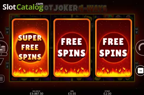 Οθόνη6. Hot Joker 4 Ways Κουλοχέρης 