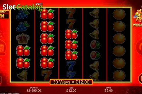 Οθόνη4. Super Hot Fruits Megaways Κουλοχέρης