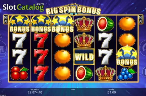 Οθόνη7. Big Spin Bonus Κουλοχέρης